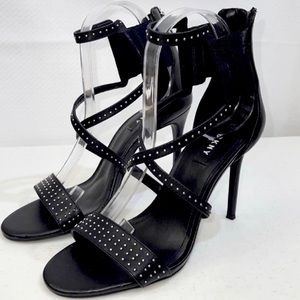 DKNY Strappy Studded Heeled Sandals